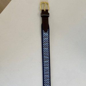 EUC Vineyard Vines Navy Whale Club Boys Belt Sz 28